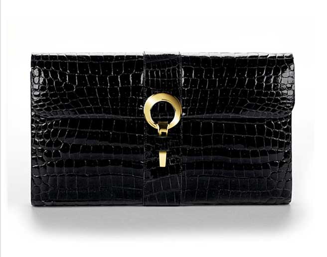 Hayward Black Porosus Clutch